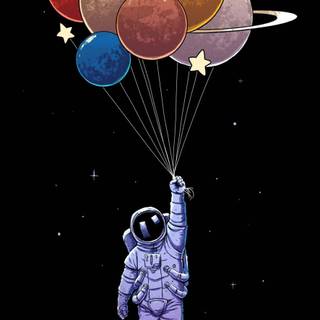 4k astronaut iPhone wallpaper