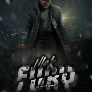 Nick Fury 4k wallpaper