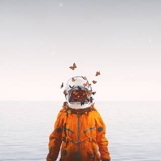 4k astronaut iPhone wallpaper