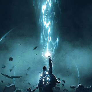 Thor lighting 4k iPhone wallpaper