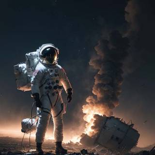 4k astronaut iPhone wallpaper