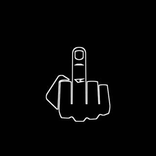 Middle finger neon wallpaper