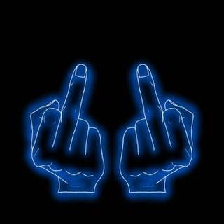 Middle finger neon wallpaper