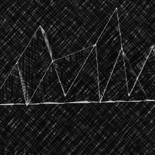 Minimal black and white mountains PC wallpaper