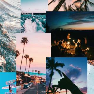 City summer vibes wallpaper