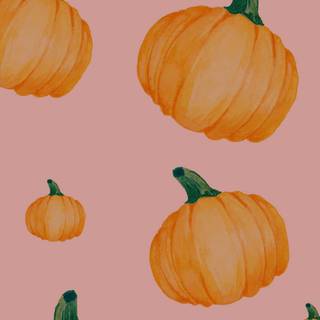 Pink aesthetic autumn wallpaper