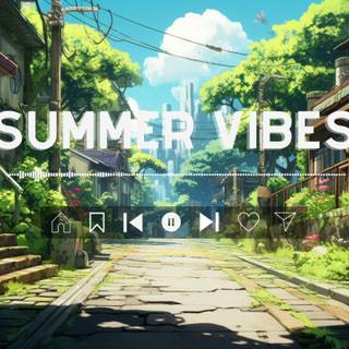 City summer vibes wallpaper