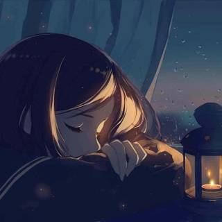 Calm anime autumn wallpaper