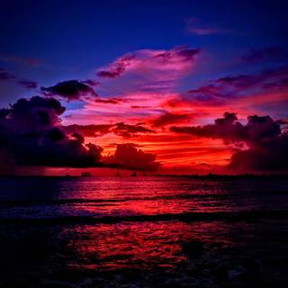 Sunset 4k mobile wallpaper