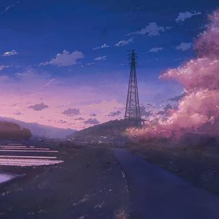 4k anime nature phone wallpaper