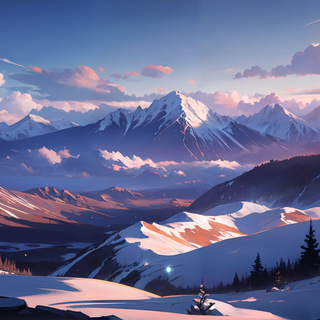 Purple anime scenery 4k wallpaper