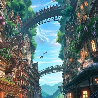 4k anime nature mobile wallpaper