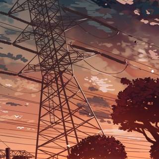 Anime landscape 4k phone wallpaper