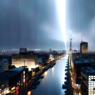 Anime cityscape 4k wallpaper