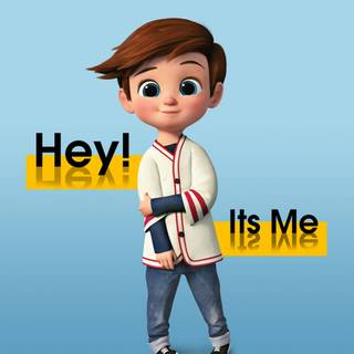 Cartoon boy phone wallpaper