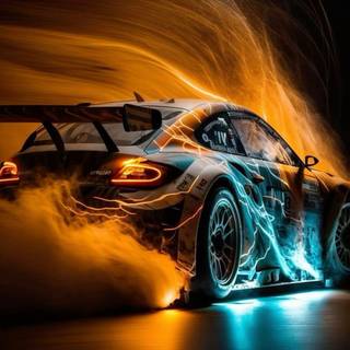 Racing cars phone wallpaper