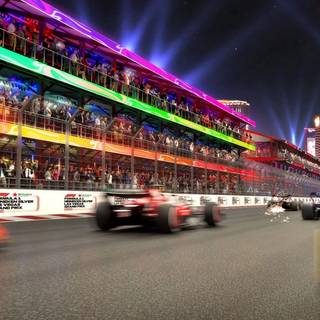 F1 night race desktop wallpaper