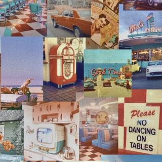 1950s phone aesthetic wallpaper