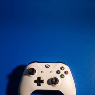Blue gaming controller wallpaper