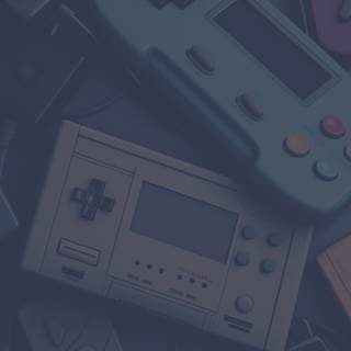 Blue gaming controller wallpaper