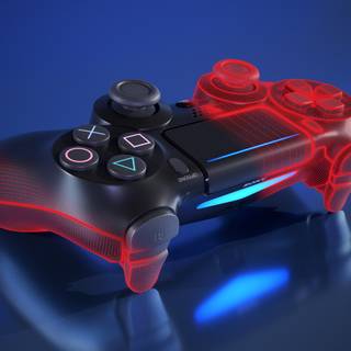 Blue gaming controller wallpaper