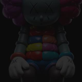 Kaws black wallpaper