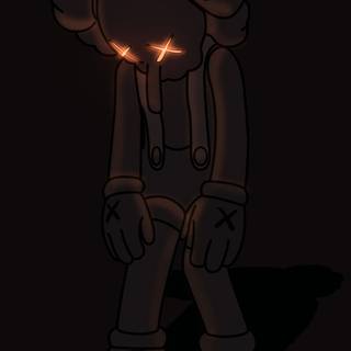Kaws black wallpaper