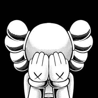 Kaws black wallpaper