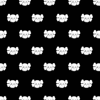 Kaws black wallpaper