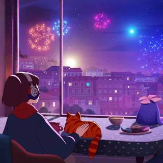 Nature lofi wallpaper