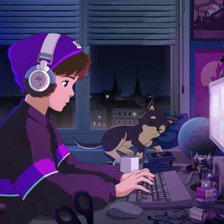 Nature lofi wallpaper