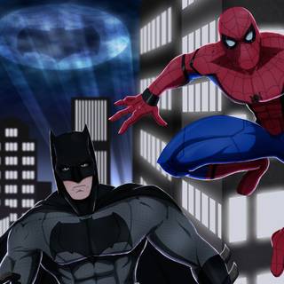 Batman vs Spider-Man wallpaper