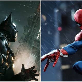 Batman vs Spider-Man wallpaper