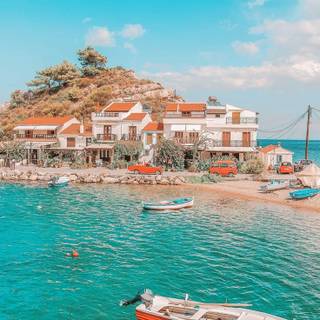 Greek beach wallpaper