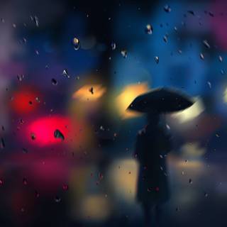 Rain blur wallpaper