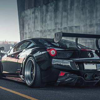 Black supercar wallpaper