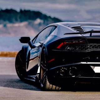 Black supercar wallpaper