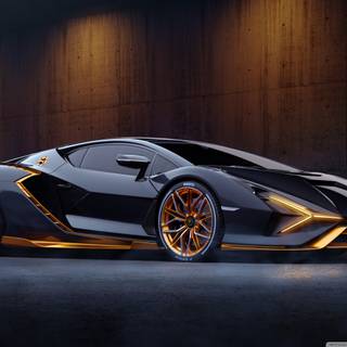 Black supercar wallpaper