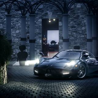 Black supercar wallpaper
