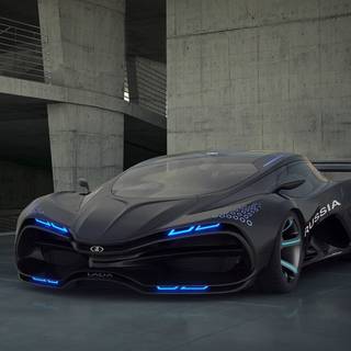 Black supercar wallpaper