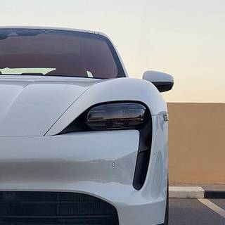 Taycan white iPhone wallpaper