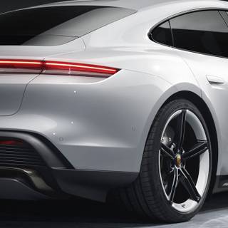 Taycan white iPhone wallpaper