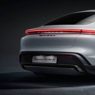 Taycan white iPhone wallpaper