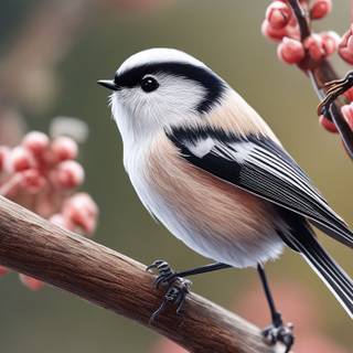 Long-tailed tit wallpaper