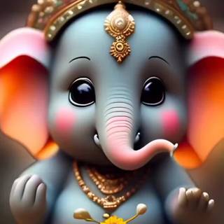 iPhone cute Ganesh wallpaper