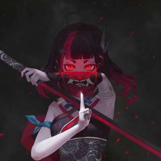 Girls samurai PC wallpaper