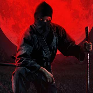 Red samurai 4k wallpaper