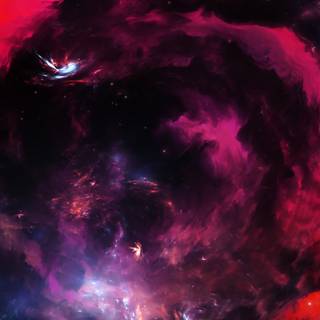 4k red galaxy wallpaper