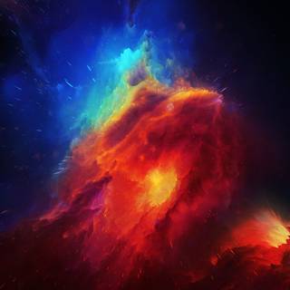 4k red galaxy wallpaper