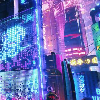 Neon mobile 4k wallpaper